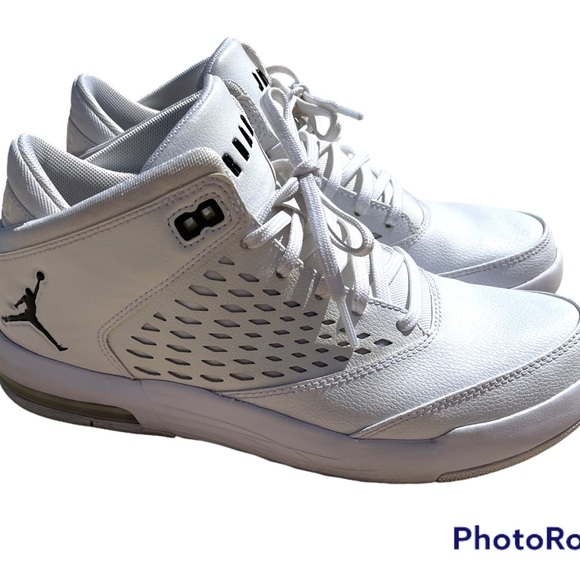 Nike Jordan Flight Original 4- Mens 8 White Shoes: 921196-100 - Picture 4 of 6